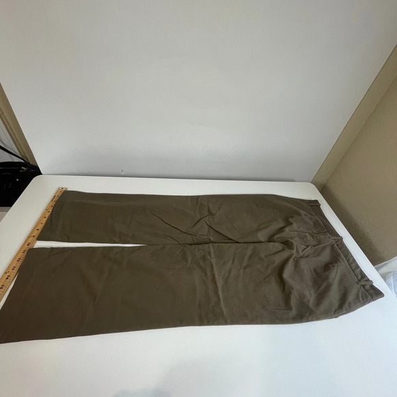 Lauren Ralph Lauren Straight Leg Trouser Pants Womens 12 Brown Mid Rise Pockets - Picture 7 of 11